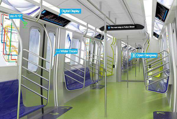 واگن های جدید مترو نیویورک به وای فای، پورت USB و دیگر تجهیزات دیجیتالی مجهز خواهند بود